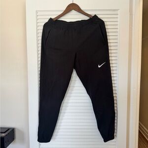 Nike Black Joggers with White Swoosh